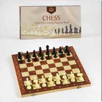 Гра игра шахи дерев'яні магнітні 29 на 29см шахмати доміно домино лото