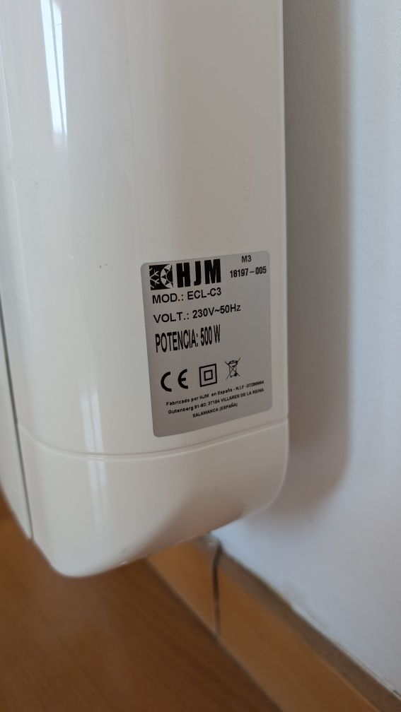 Radiador Elétrico Parede HJM ECL-C6 ECL-C3