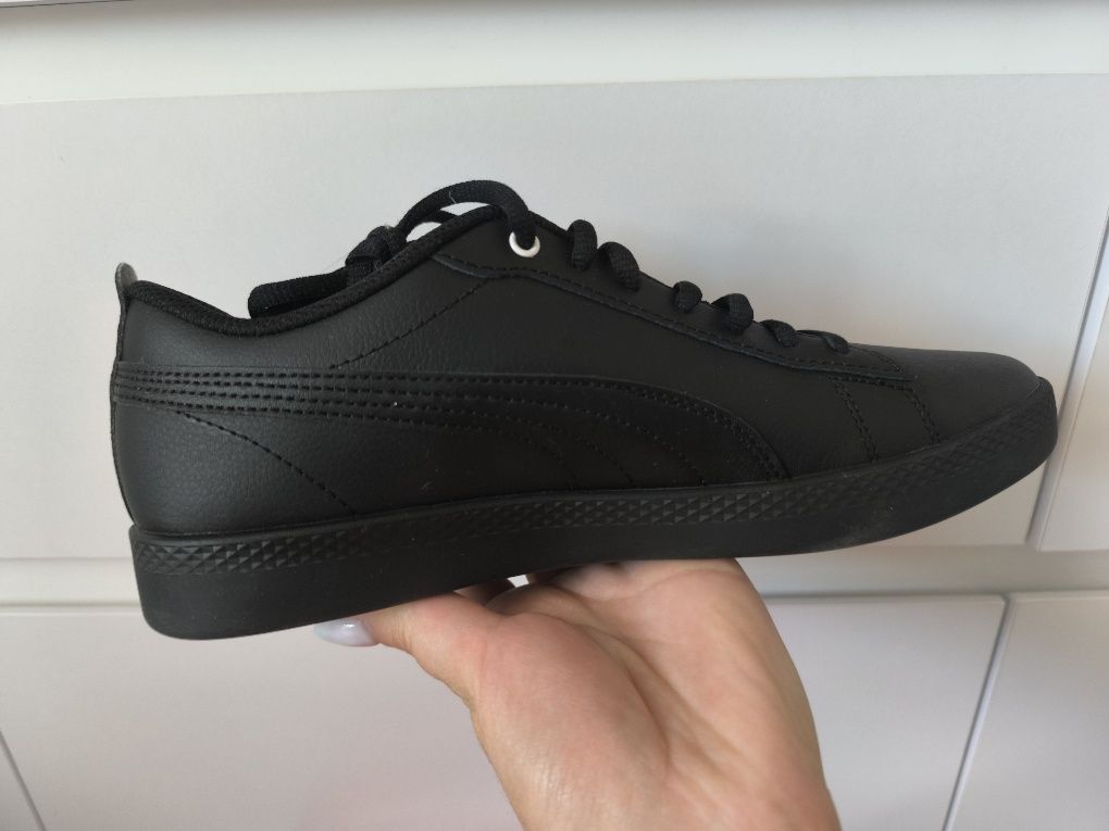 Жіночі кеди низькі Puma Smash 36520803 39 (6) 25 см Black (40595050535
