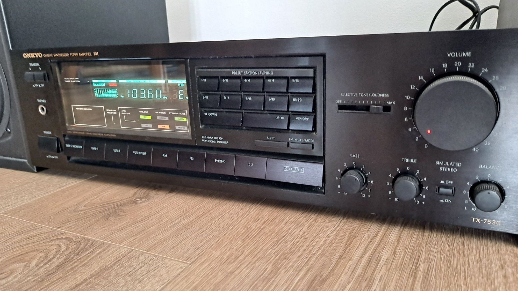 Onkyo 7530 amplituner stereo+kolumny