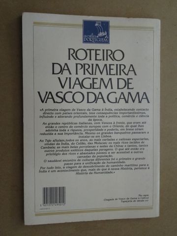 Roteiro da Primeira Viagem de Vasco da Gama de J. Neves Águas - Vários