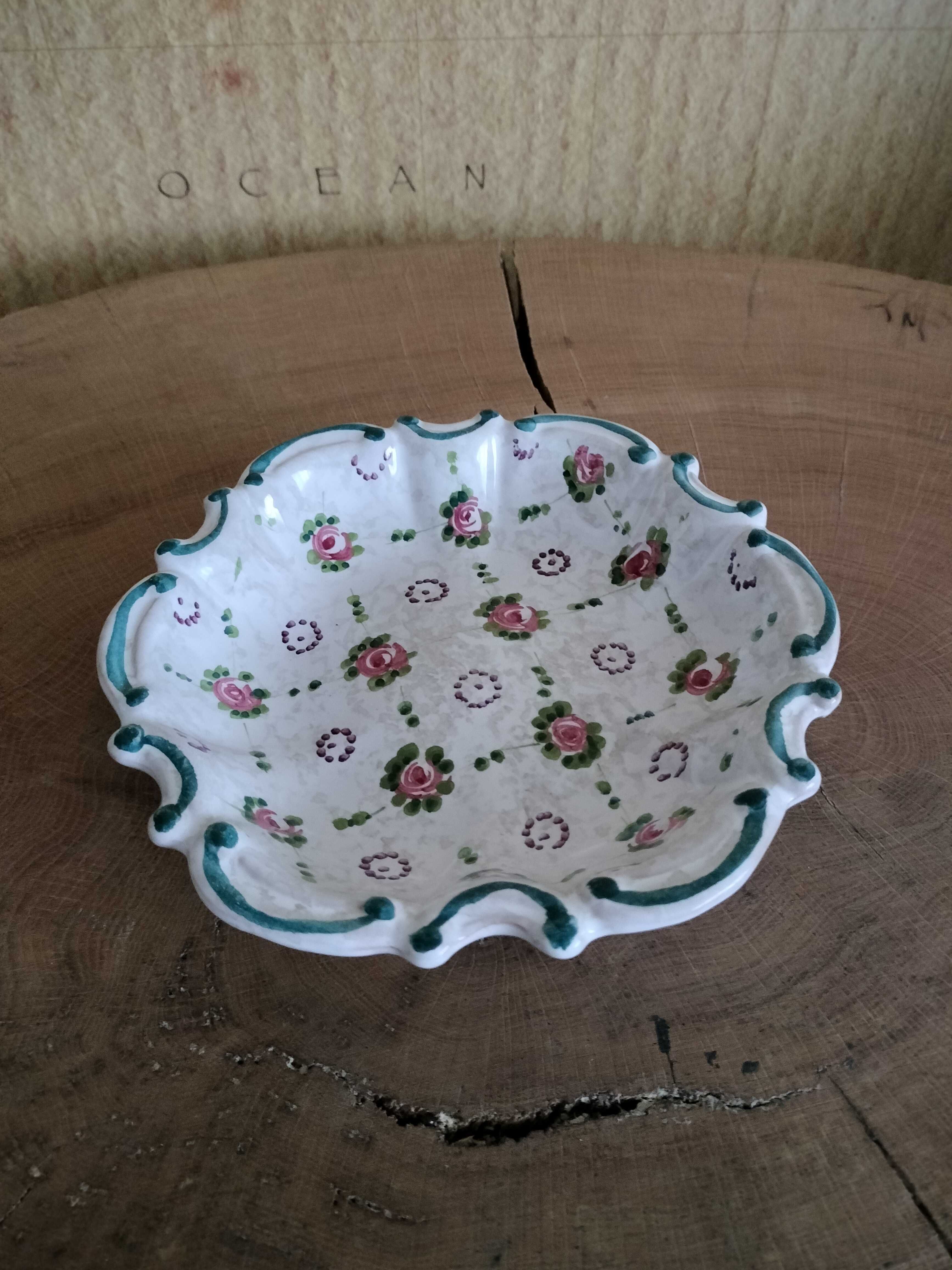 stary włoski ceramiczny talerz naścienny nr 62