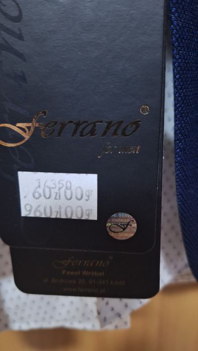 ELEGANCKI nowy wyjściowy garnitur XXL z koszulą gratis