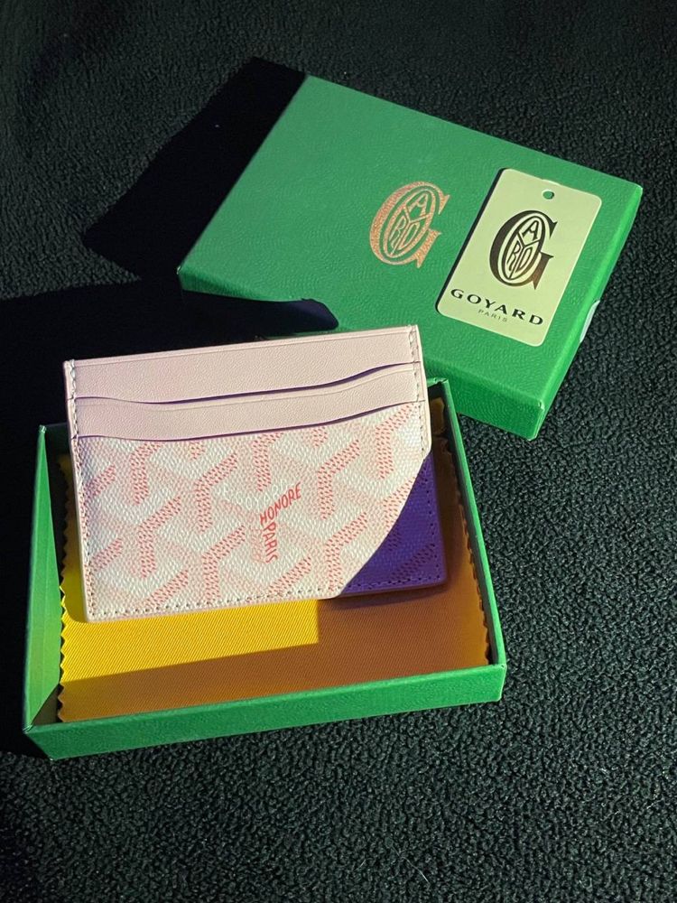 Goyard Card Holder Portfel Saint Sulpice Wallet Pink Różowy