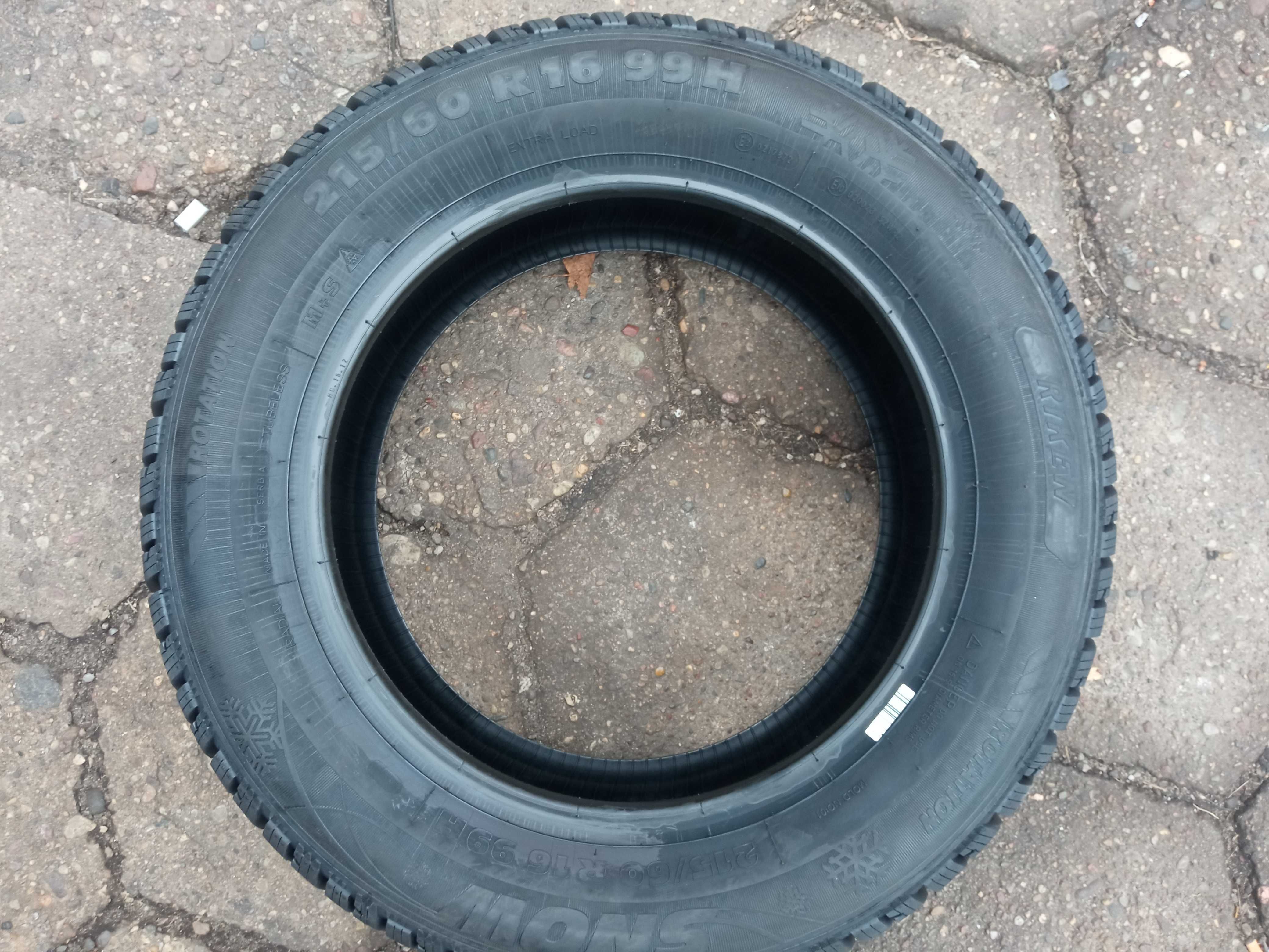 215/60R16 Riken XL 99H Zima Nowe 1szt Para Komplet Montaż Gratis N166