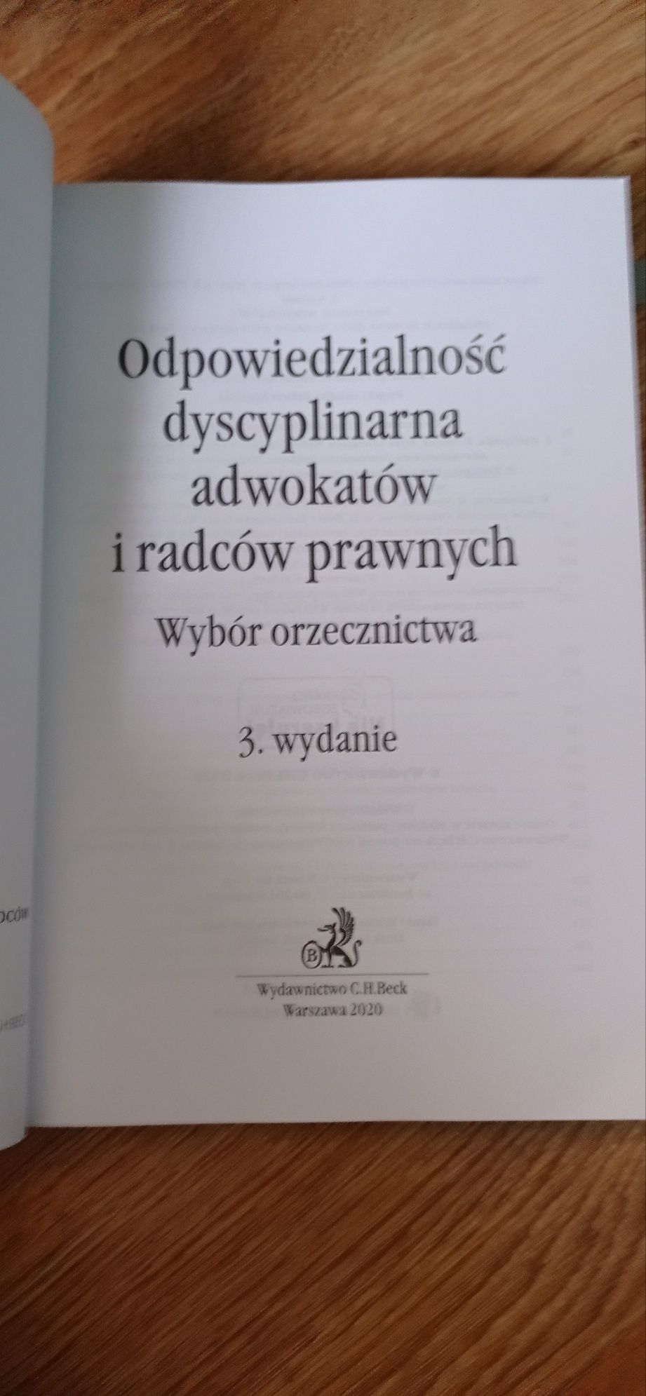 Orzecznictwo aplikanta Odpowiedzialność dyscyplinarna