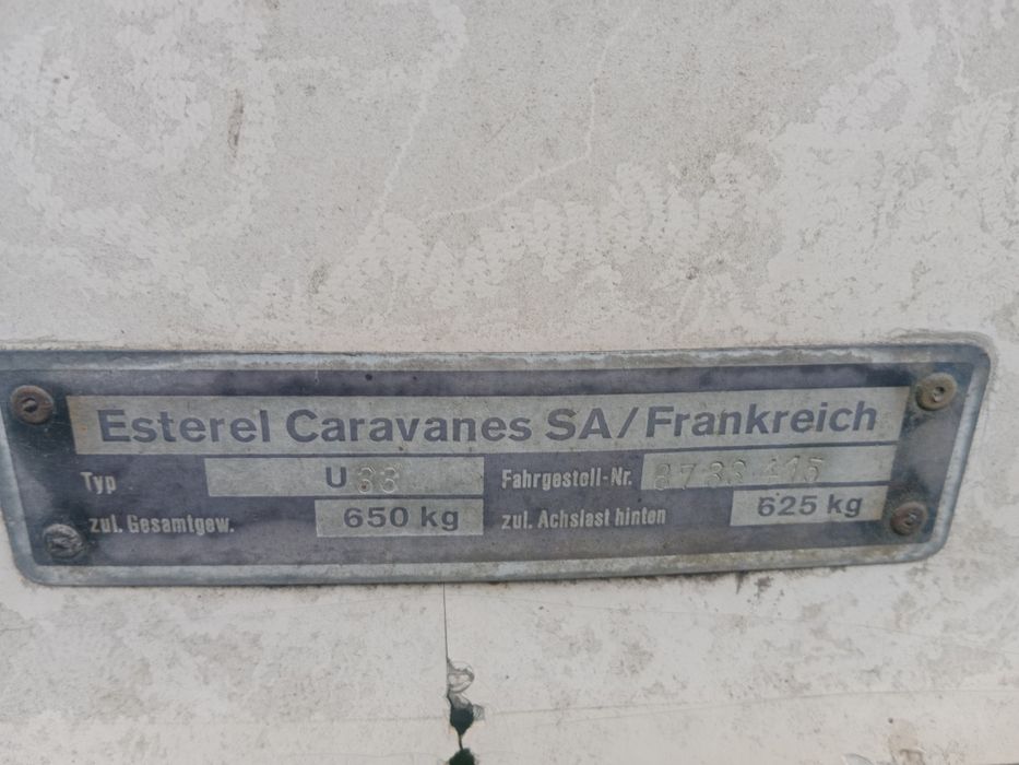 Przyczepa kempingowa składana Esterel Zabytkowa 48 lat