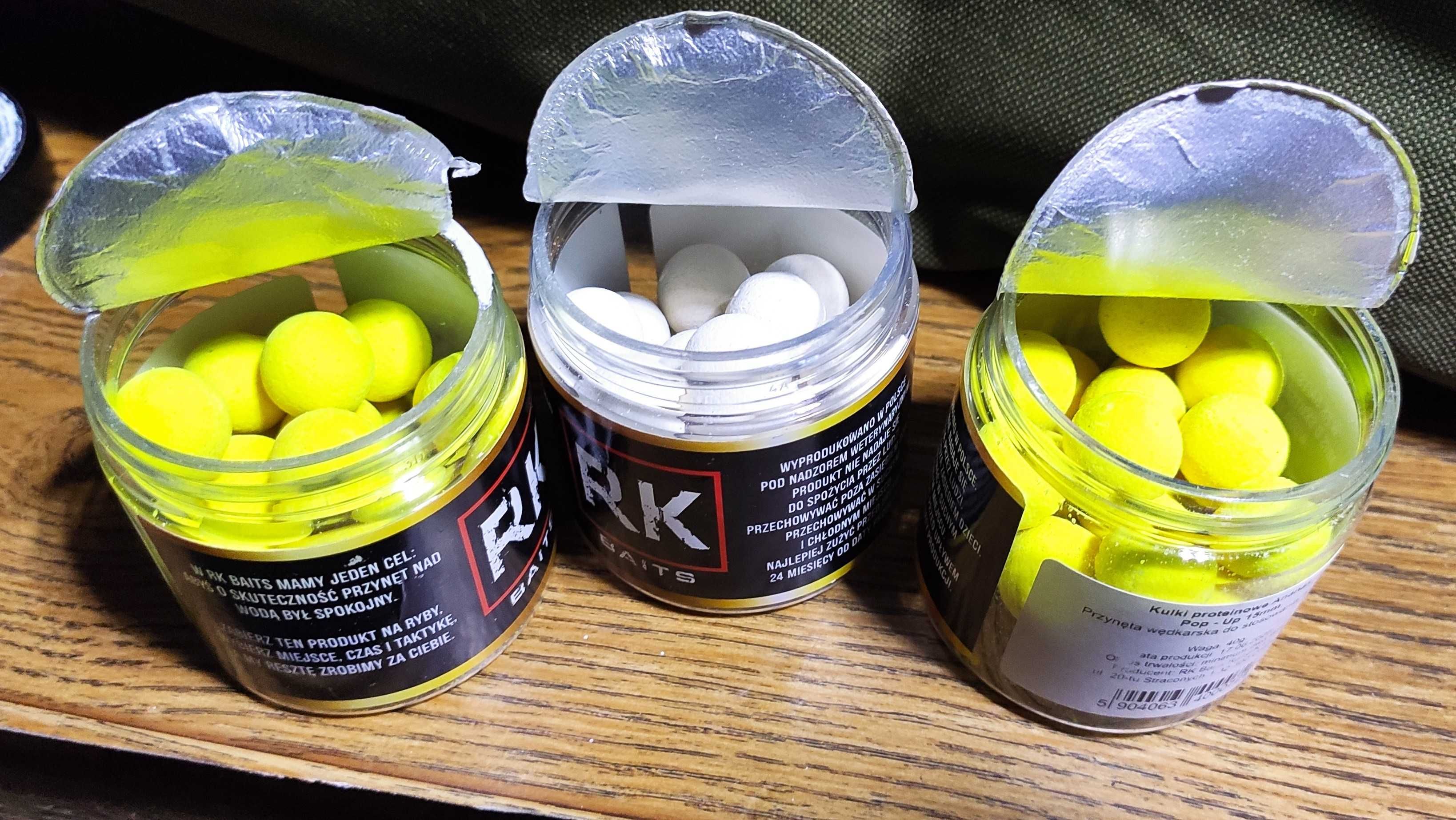 Kulki proteinowe RK Baits 15mm POP UP Czosnek +2x Ananas