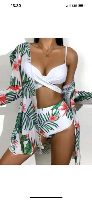 Купальник с высокими трусиками