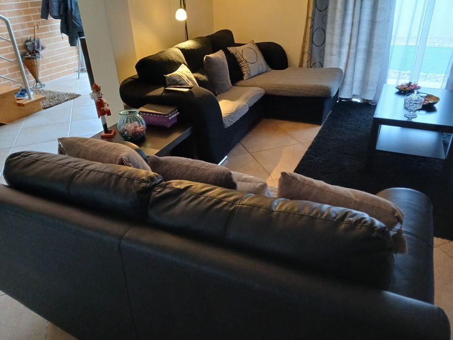 Conj. Sofas com chaise longue