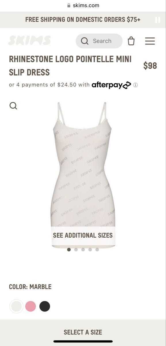 Платье skims soft mini slip dress / сукня скимс новая