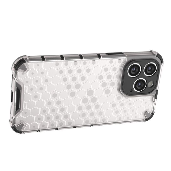 Honeycomb Etui Iphone 14 Pro Pancerny Hybrydowy Pokrowiec Niebieskie