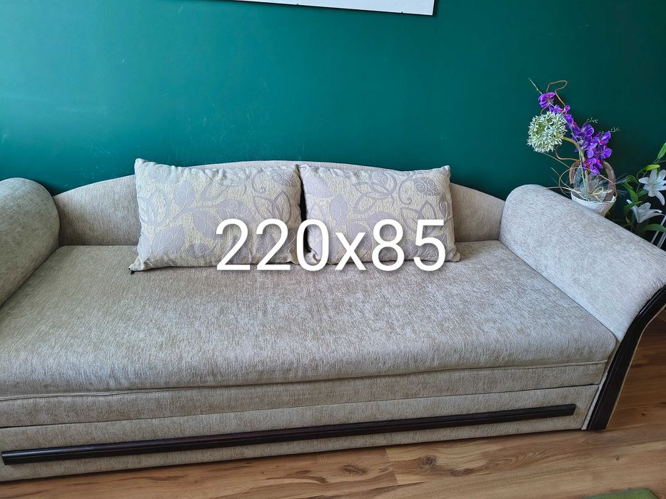 3 osobowa Kanapa z funkcją spania z pojemnikiem na pościel