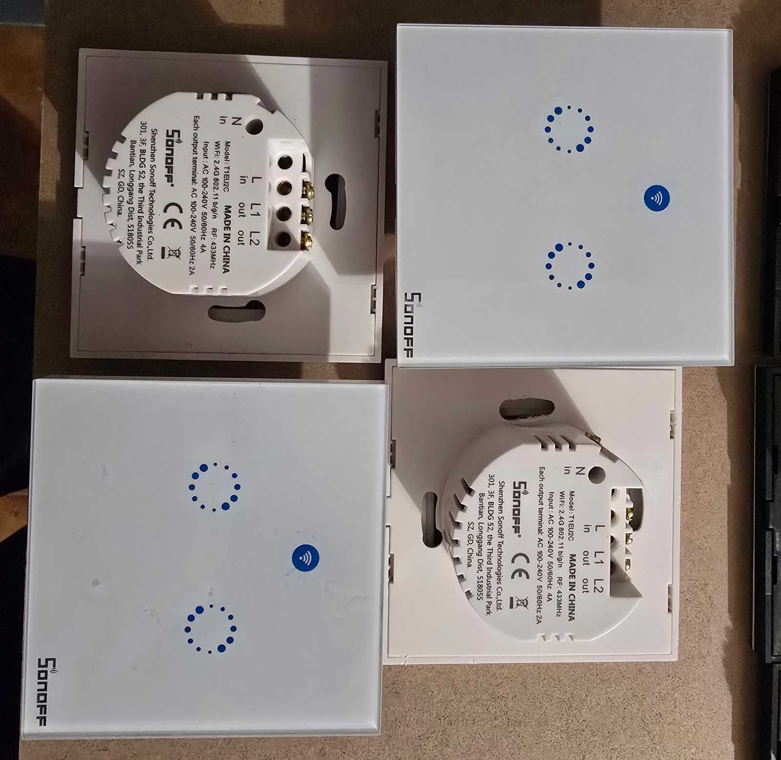 Interruptores Smart Wi‑Fi Sonoff – Vários tipos e quantidades - usados