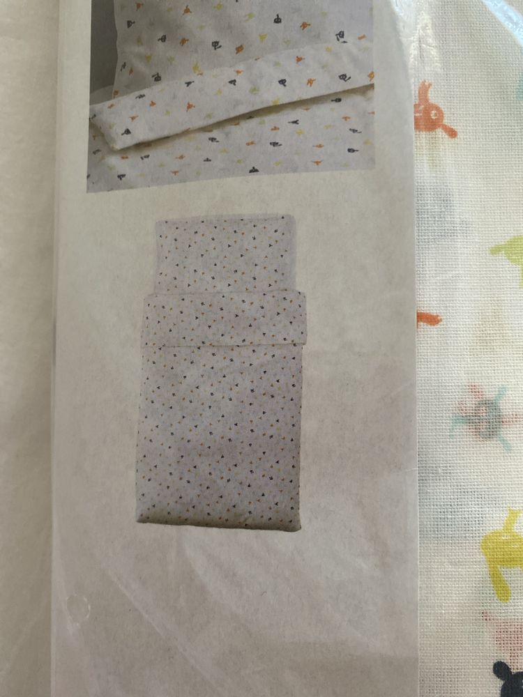 Conjunto capa de edredon + fronha para berço