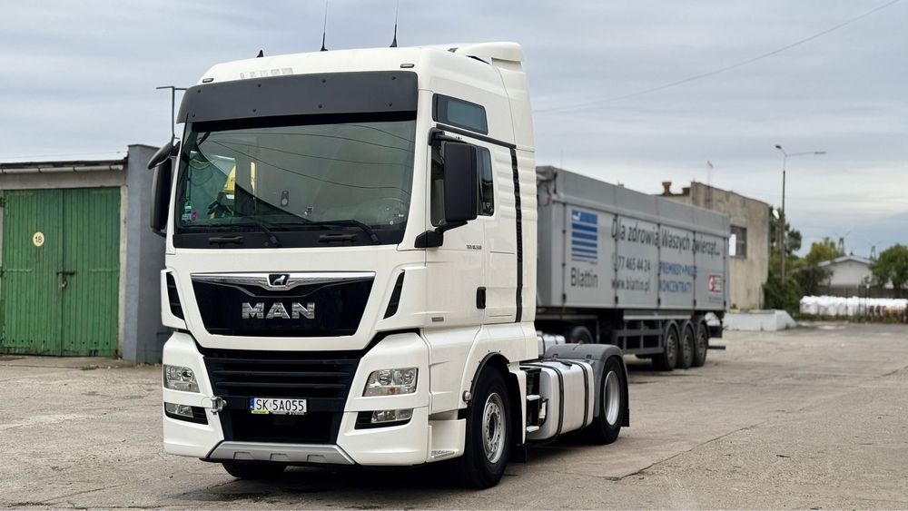 Man TGX-500 Rok 2017- Skrzynia Scania z retarderem . Uszkodzony Silnik