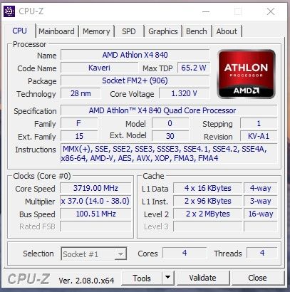 Комп'ютер ПК AMD x4 840/RAM 16GB/ GT1030 2GB/ SSD 120GB/ HDD 500GB