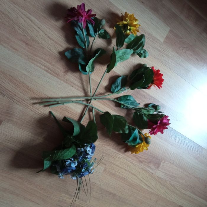 Bukiety sztucznych kwiatów kwiaty - 2 sztuki