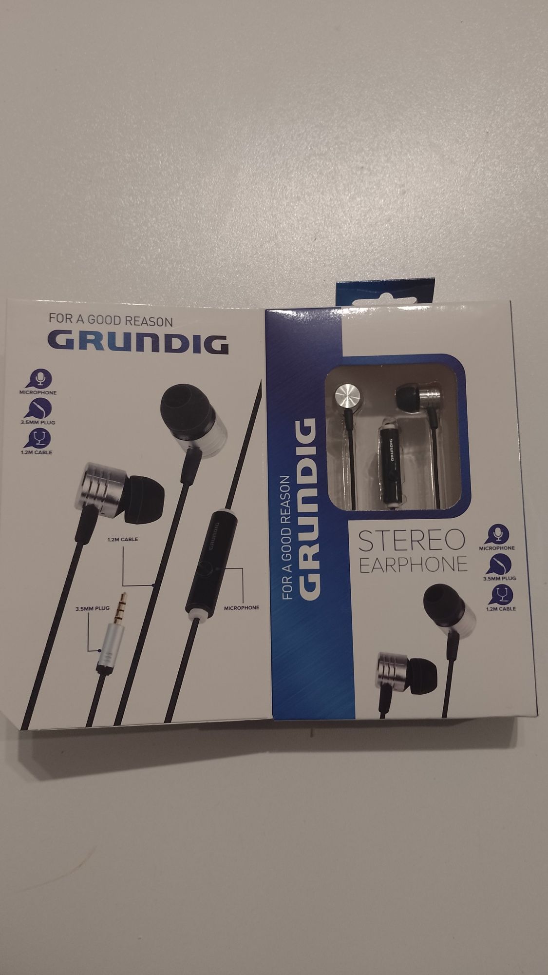 Słuchawki stereo z mikrofonem Grundig