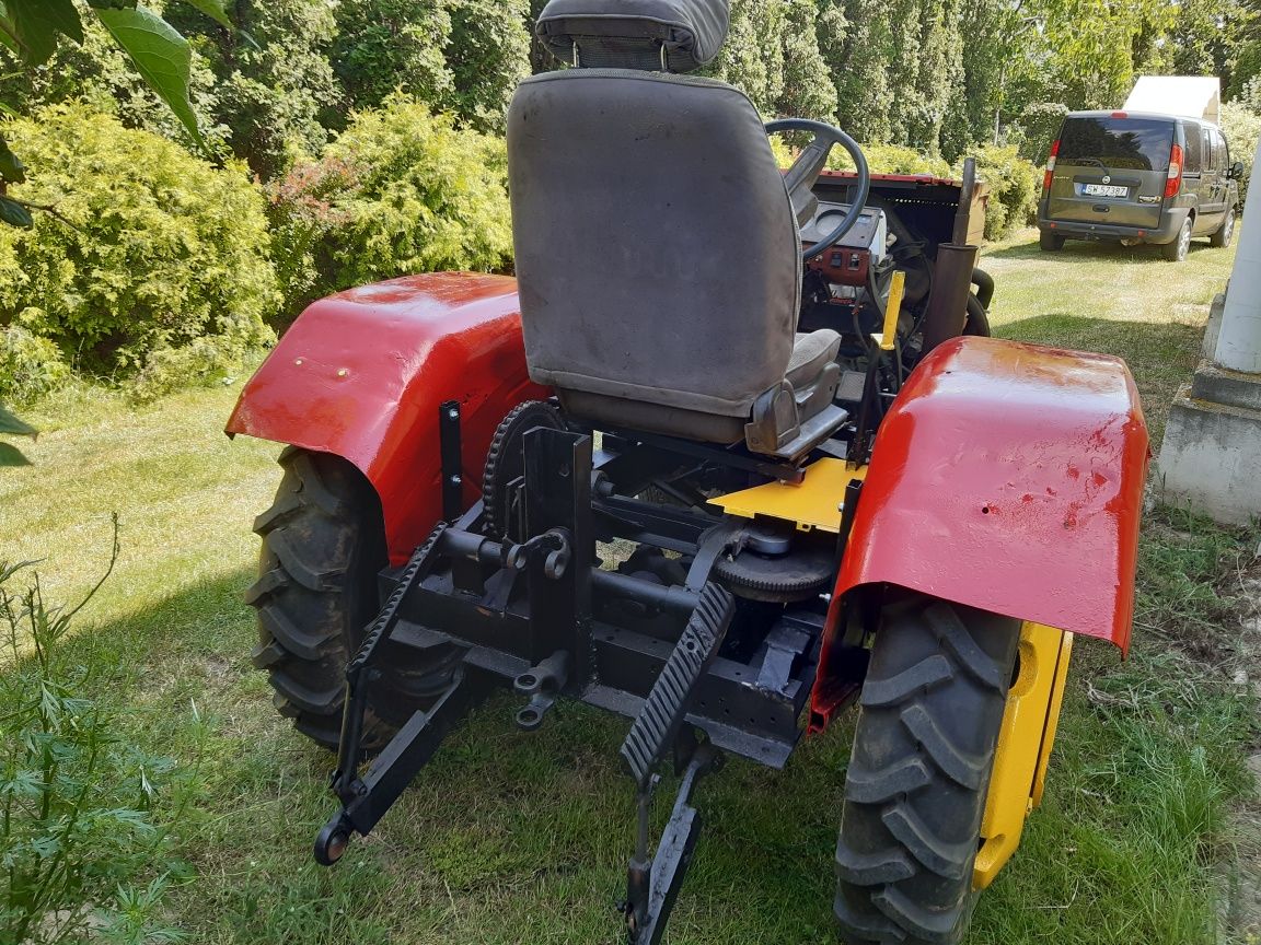 Traktorek ciągnik sam samoróbka