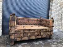 Unikatowa recznie wykonana sofa/lawa/siedzisko z litego meble ogrodowe