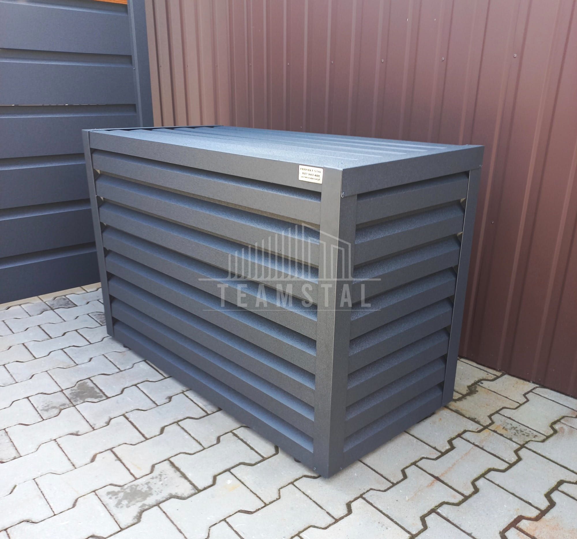 Osłona klimatyzatora - pompy ciepła 100x40x90 cm antracyt TS559