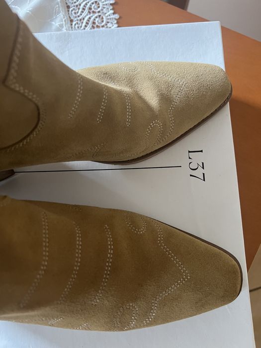 L 37 Kowbojki  klasyczne skóra naturalna stan ideał r.41