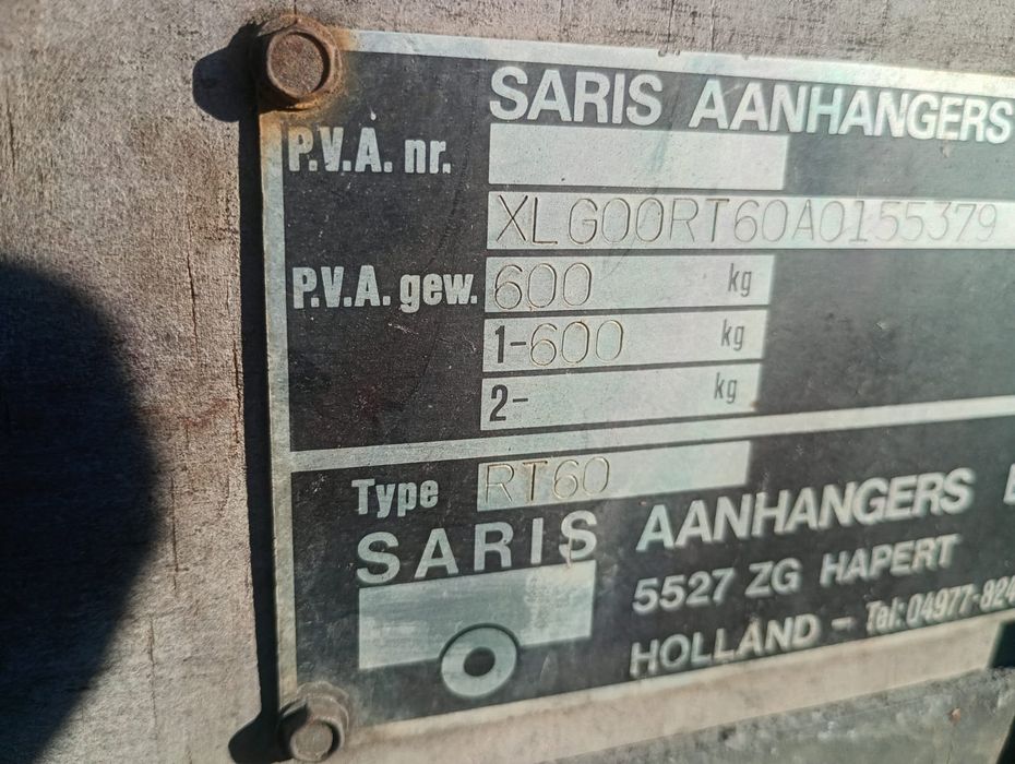 Przyczepka samochodowa lekka Saris DMC 600