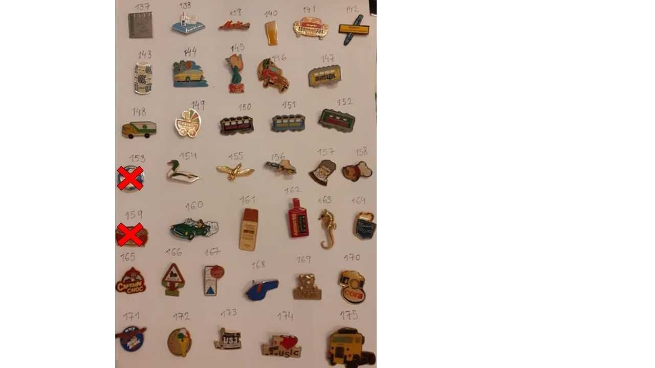 Coleção Pins vintage