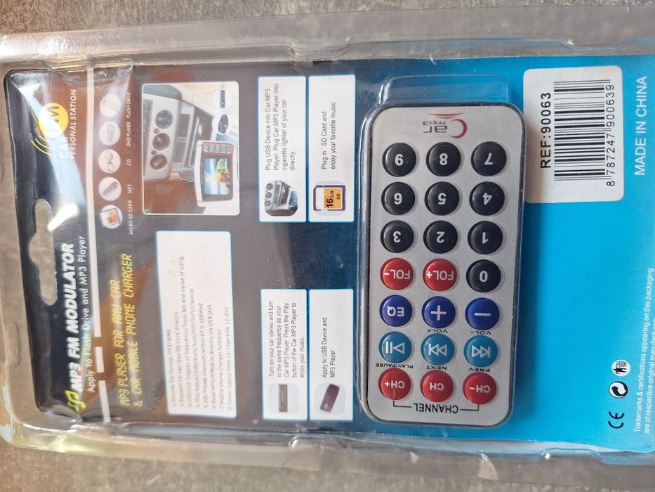 Transmiter mp3 bluetooth do samochodu