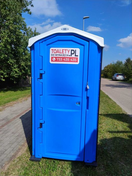 Toaleta PRZENOŚNA wynajem Toalet Warszawa kabina WC Budowa