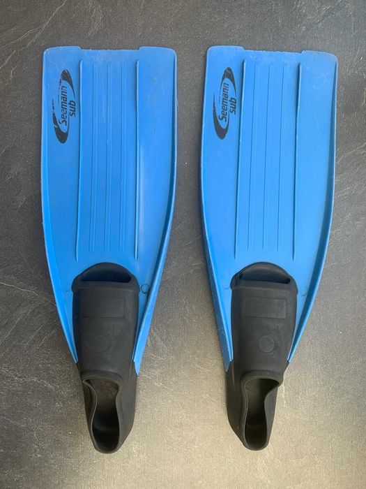 Niebieskie płetwy proste, rozmiar 32-35 (1-3) Seemann Sub