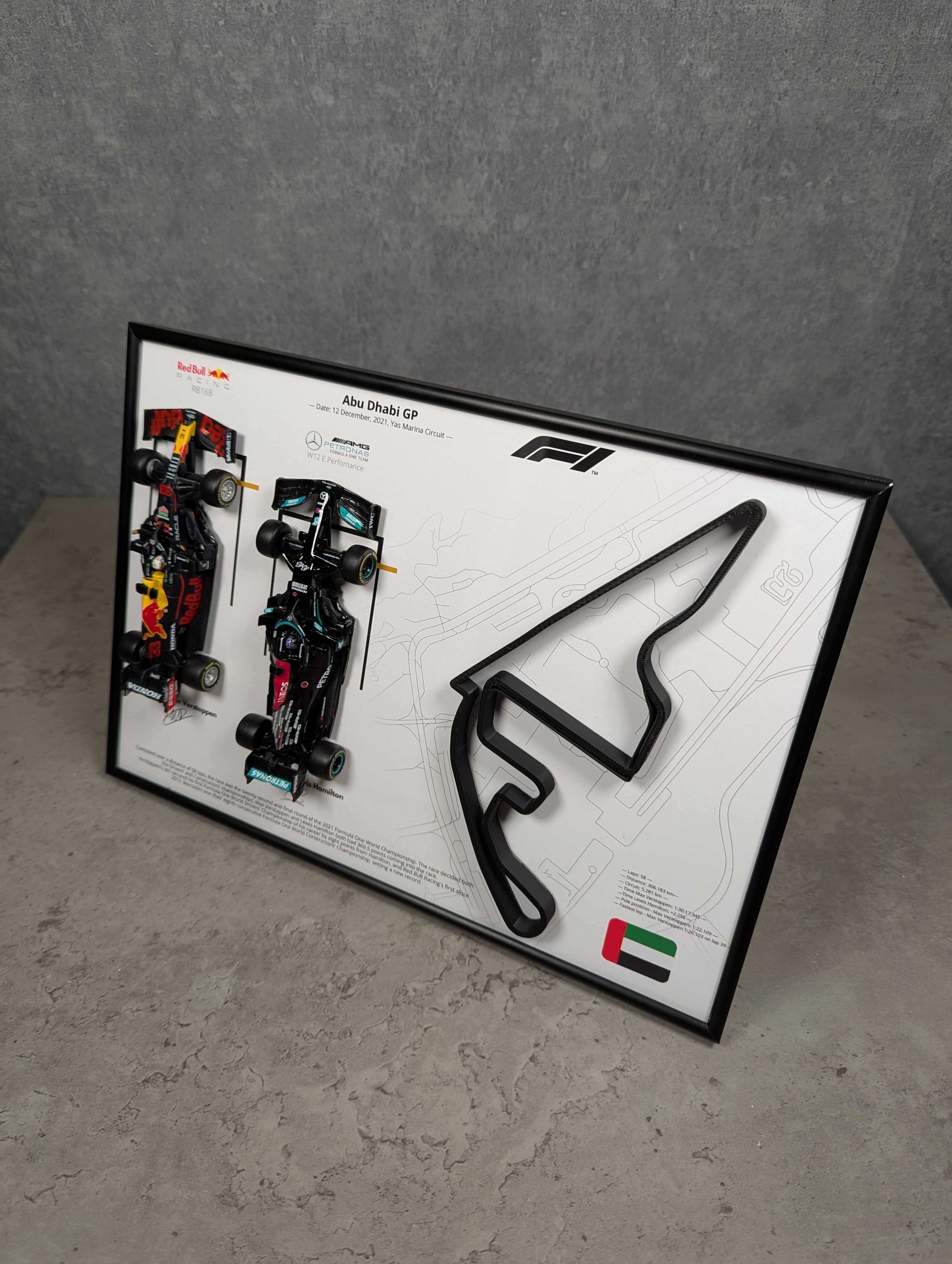 Моделі Bburago АРТ Рамка (A4) Abu Dhabi GP Дві Моделі F1 RB16B #33 #44