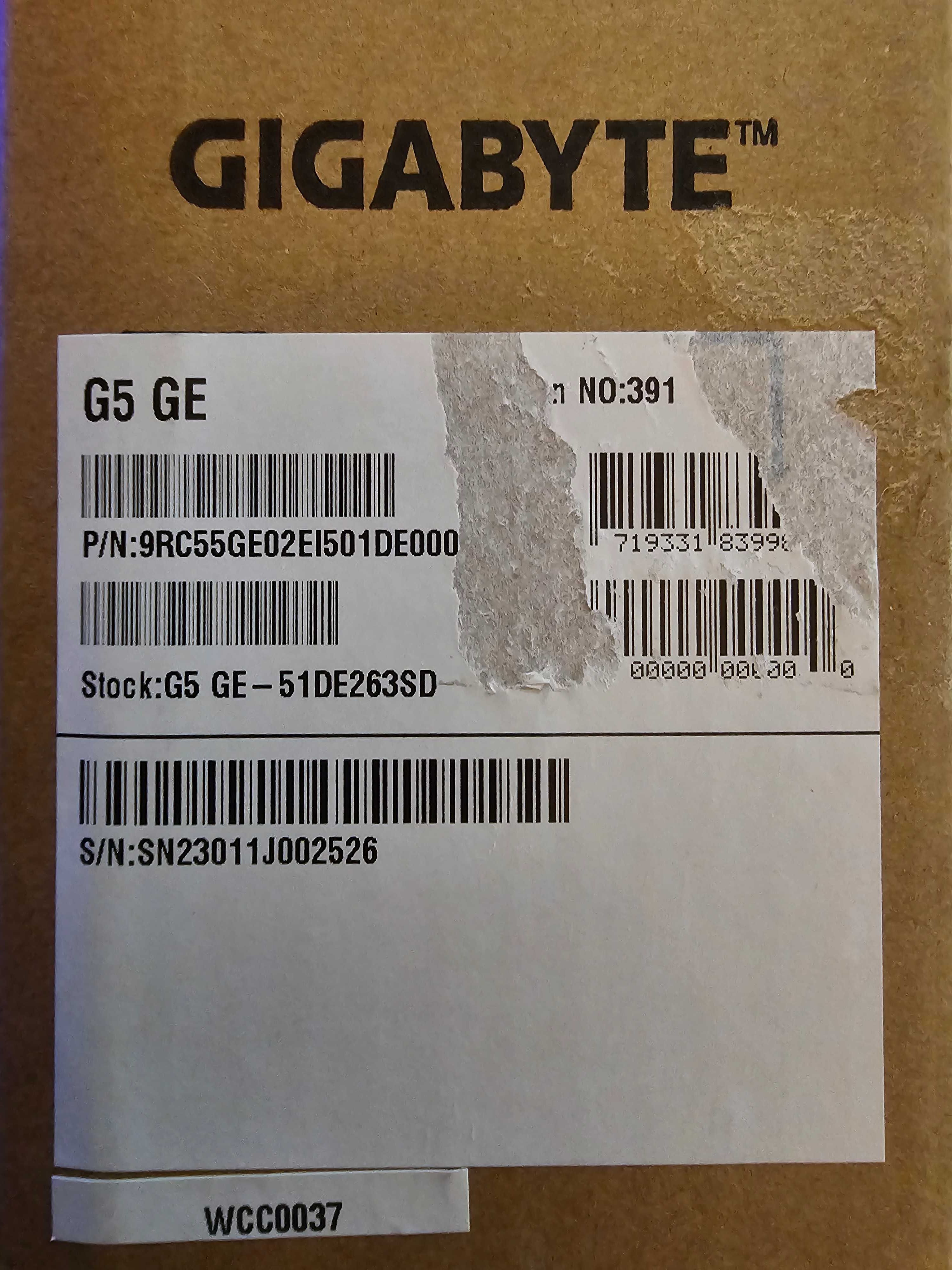 Gigabyte G5 GE-51DE263SD 15.6"FHD i5-12500H RTX-3050 8GB 512GB SSD
