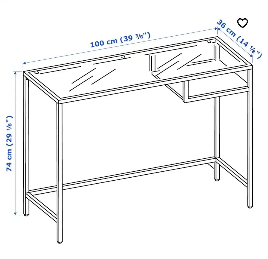Biurko /stolik Vittsjo Ikea (rezerwacja)