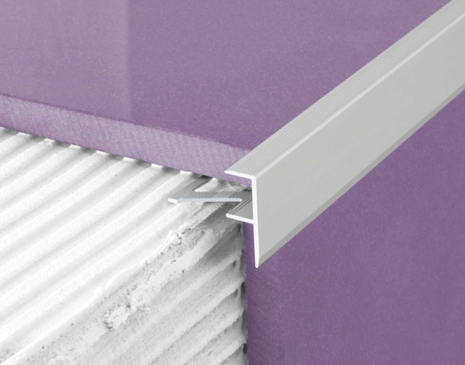 Profil schodowy do glazury aluminiowy A85 - 200cm  NATURA