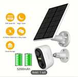 Kamera zewnętrzna WiFi firmy Laxihub 3K z microSD 128gb solarna