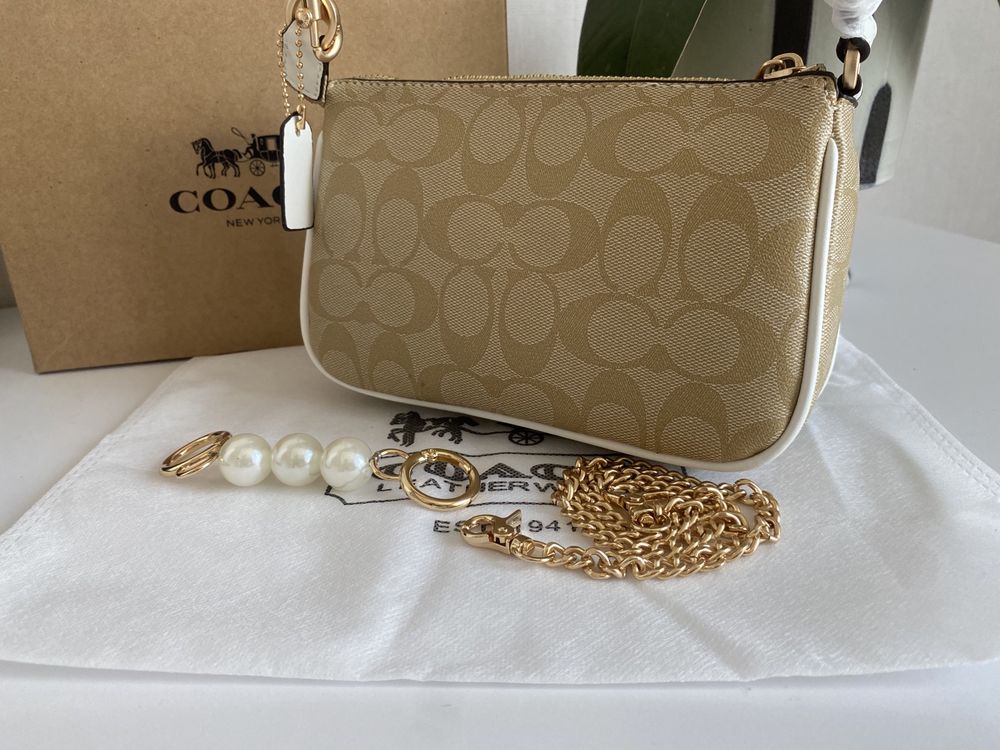 Сумка coach nolita 19, мини сумочка на лето, новая