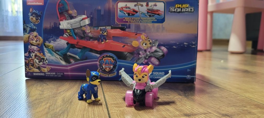 Zabawka Psi Patrol,Nickelodeon, Pup Squad, pojazd powietrzny z figurka
