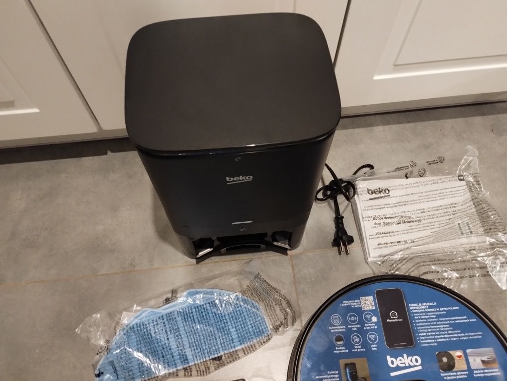 Nowy Robot sprzątający Beko RoboSmartPro VRR94314VB Stacja oczyszczają
