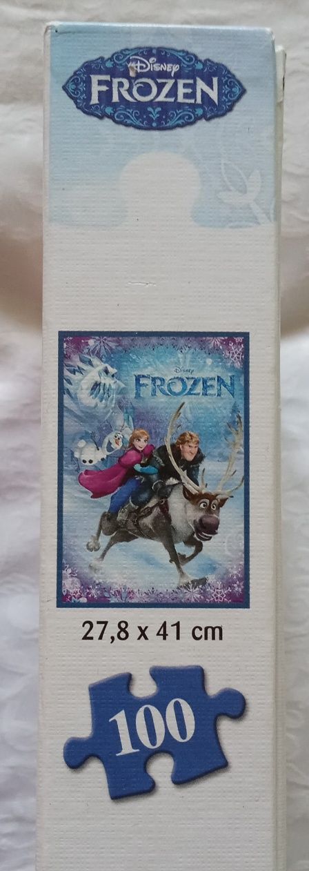 kraina lodu, puzzle, 100 szt, 5+, układanka, Anna, Elza, Olaf Frozen