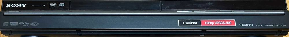 DVD Recorder RDR-GX350 HRMI  1080p UPSCALING