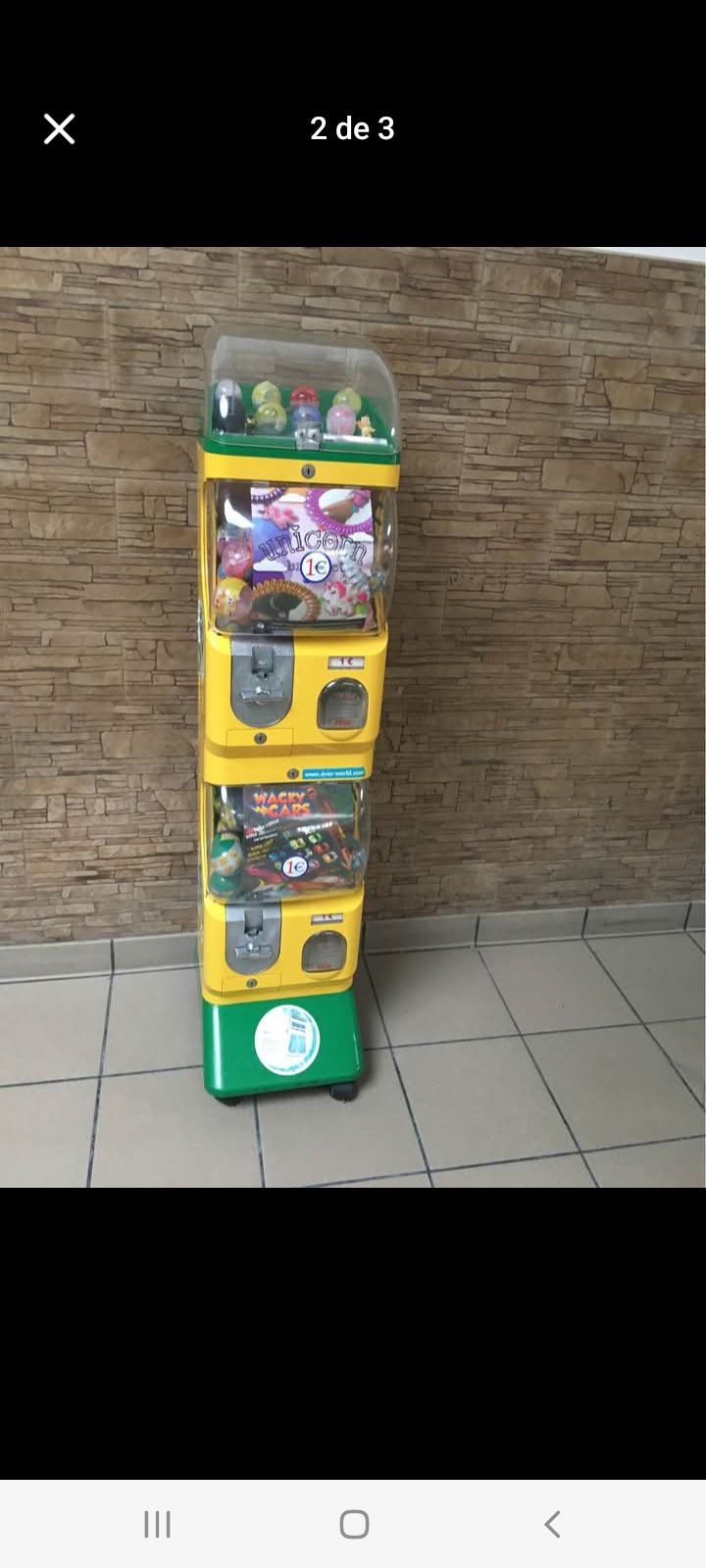 Maquina tipo de Bola de brindes de colecção
