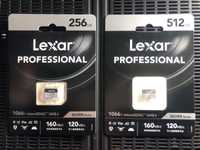 Картa пам’яті Lexar Professional 256GB, карта памяти Lexar 512GB