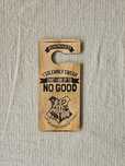 Placa madeira Harry Potter
