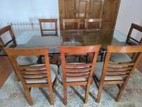 Baixa de Preço: Mesa de sala elegante e moderna com 8 cadeiras