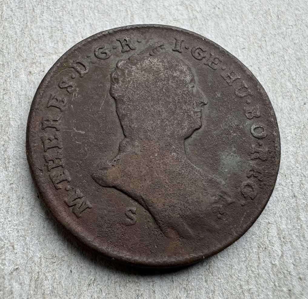 Монета Полтура 1763 рік Угорщина