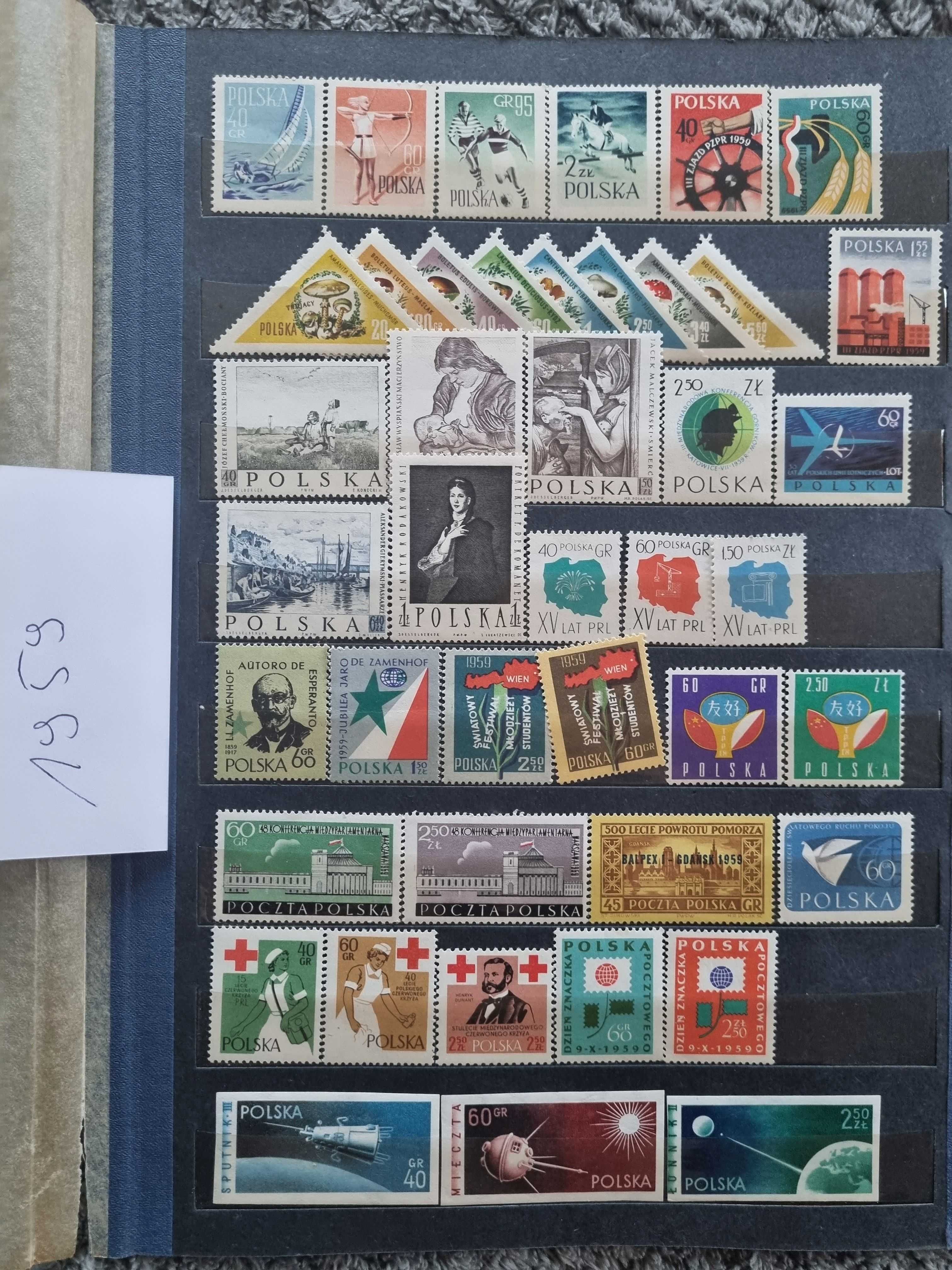 Znaczki polskie z rocznika 1959, z dodatkami, Lp. 298