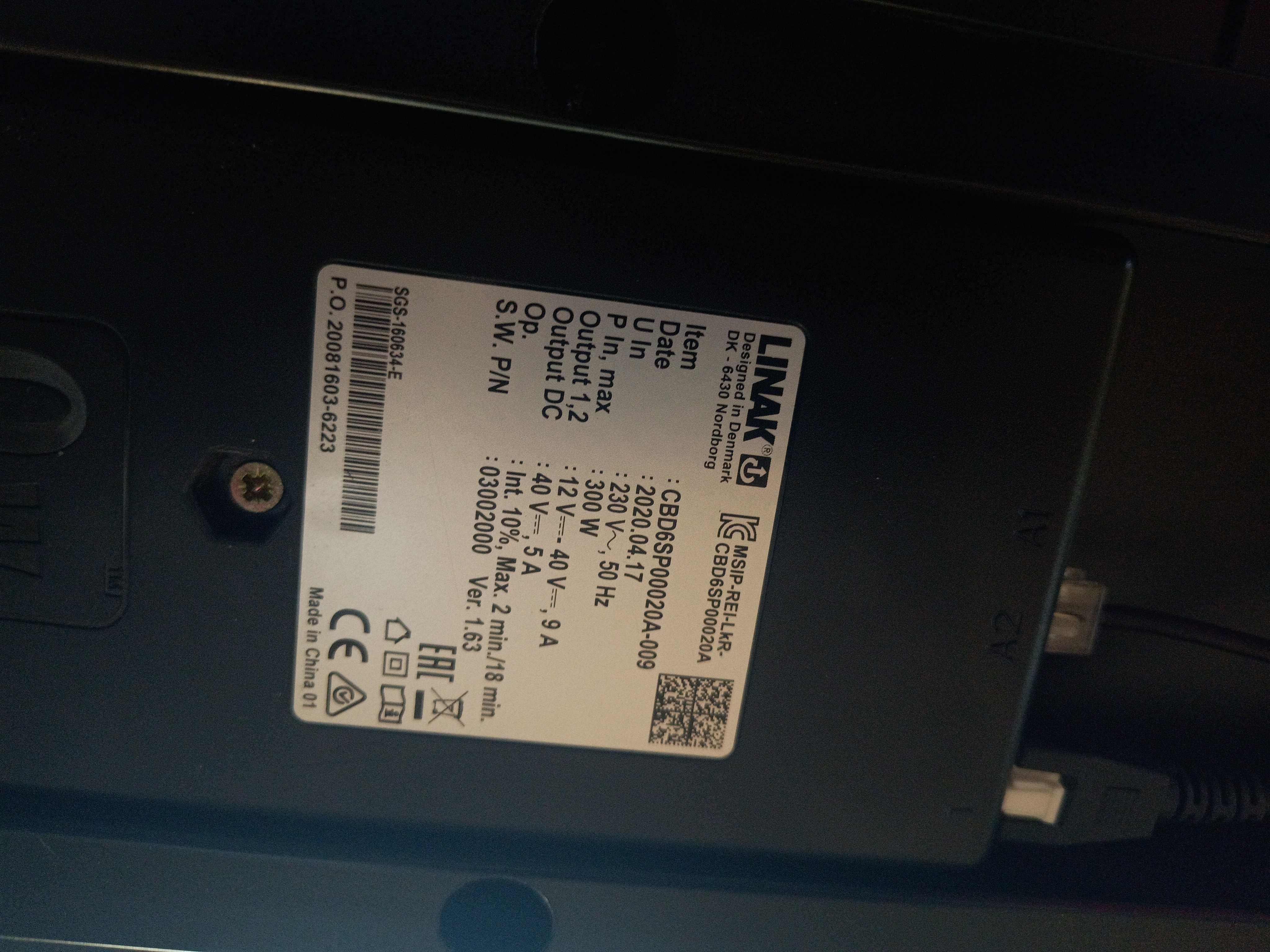 Biurko Elektryczne 180 na 90 czarne linak regulowane podnoszone