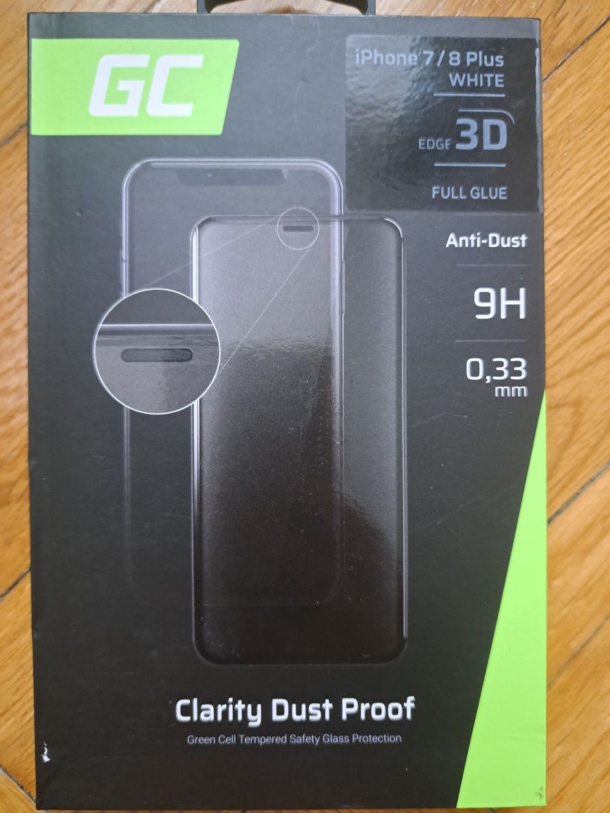 Nowe Green Cell GC szkło hartowane Clarity Dust Proof Iphone 7 8 Plus